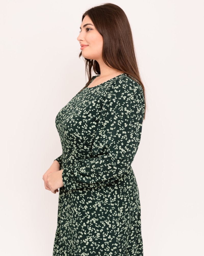 Side of plus size Georgia Cuffed Floral-Print Dress by Gilli | Dia&Co | dia_product_style_image_id:170626